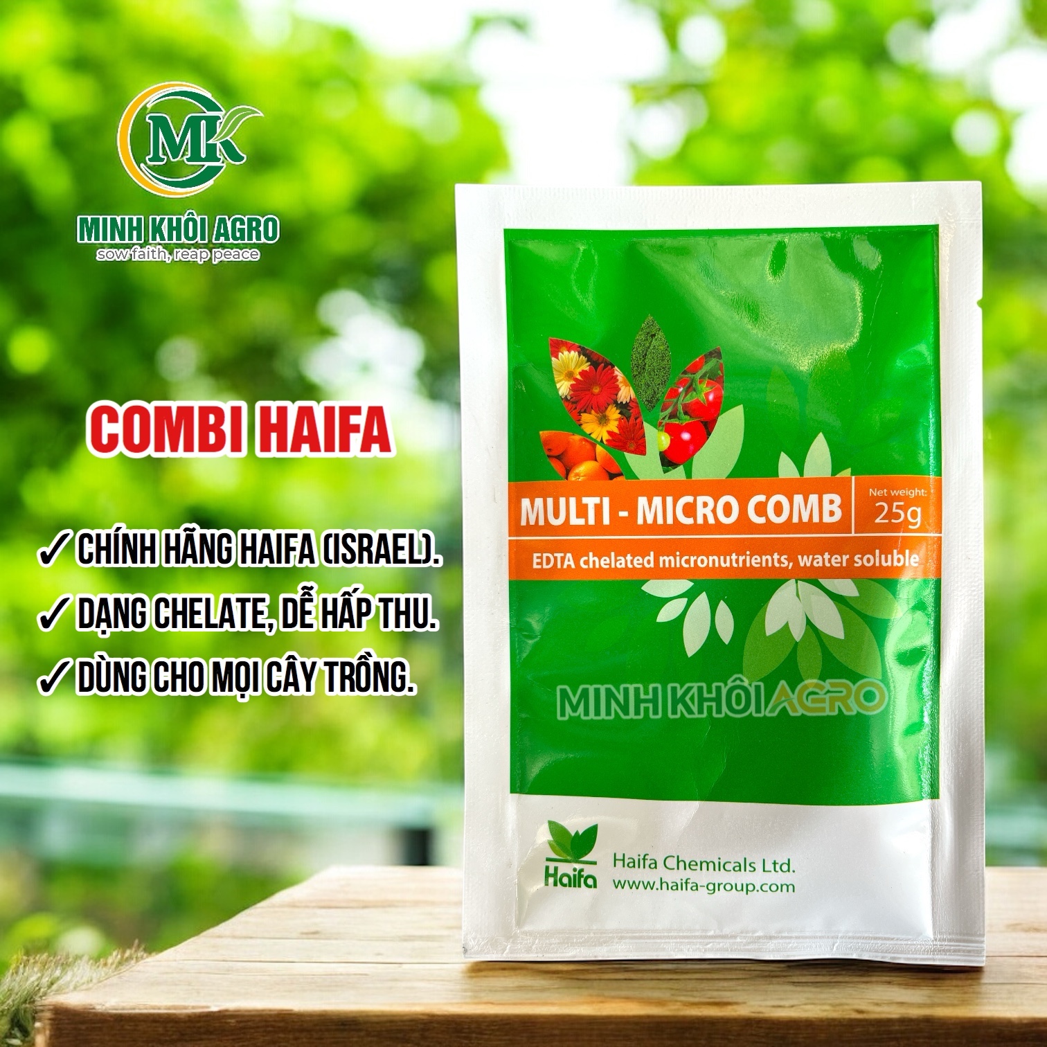 Phân bón vi lượng Multi-Micro Comb (Combi Haifa) - Gói 25g